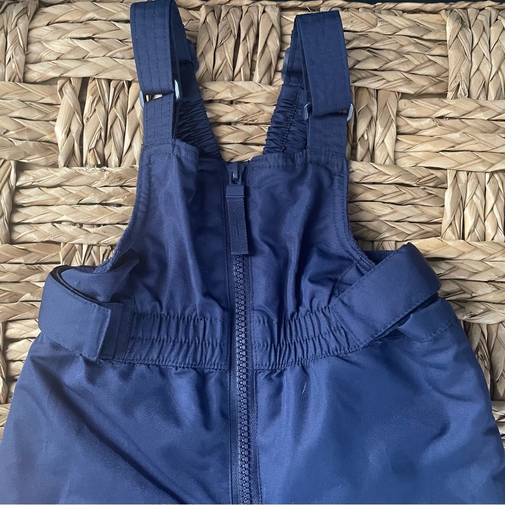 Kids Navy Blue One Piece Snow Bib